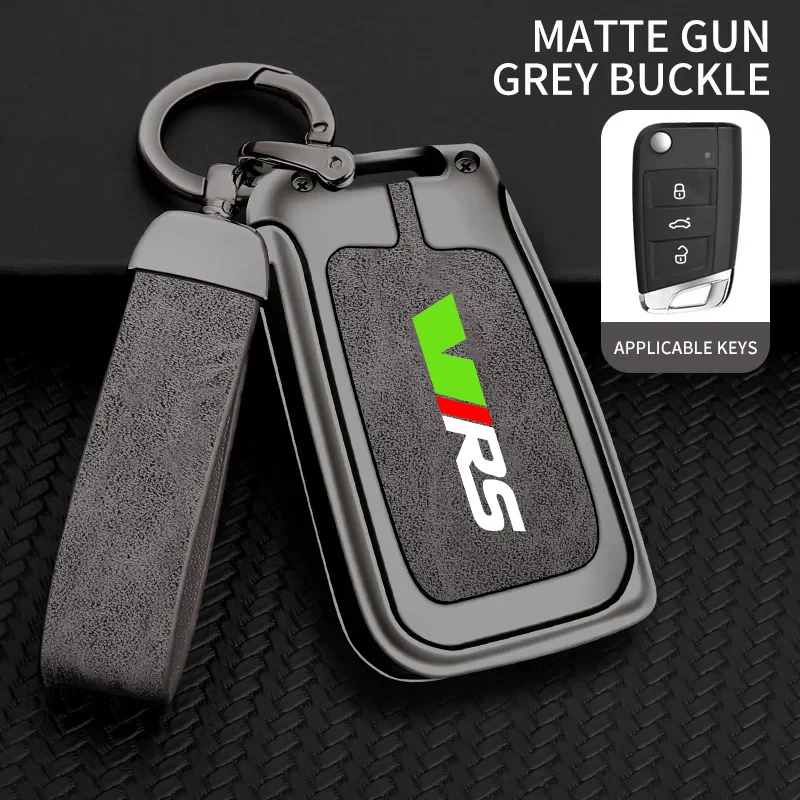 Para Skoda VRS Octavia 1 2 3 Rapid Kodiaq Karoq RS Fabia Kamiq Superb aleación de Zinc funda para llave inteligente remota de coche accesorios para