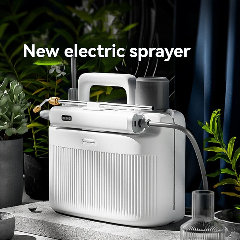 

Portable Electric Sprayer 5L Pump Sprayer Plant Mister with 2 Alternative Spray Lances USB Automatic Watering Can for Garden