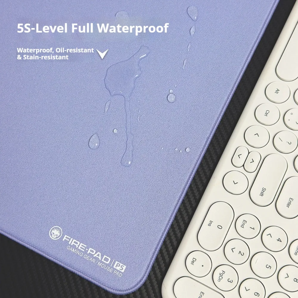 P5 Smooth Surface Waterproof Mouse Pad Neutral Polyurethane Base Anti-Slip Desk Mat Edge Stitching FPS Gaming Accessories Gift