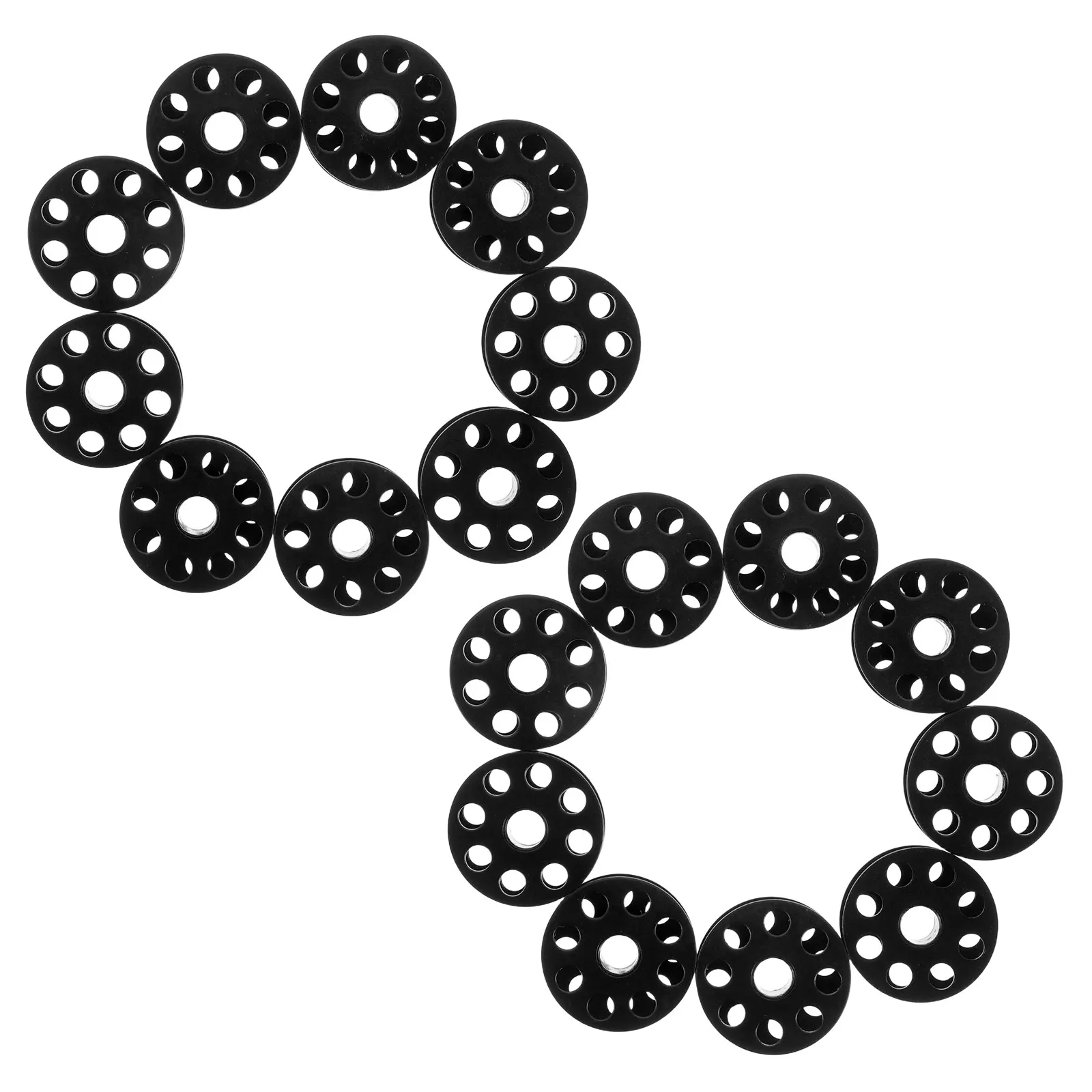 20Pcs Metal Bobbins Case Replacement Holder Sewing Machine Bobbin Case Black For Costume Maker Industrial