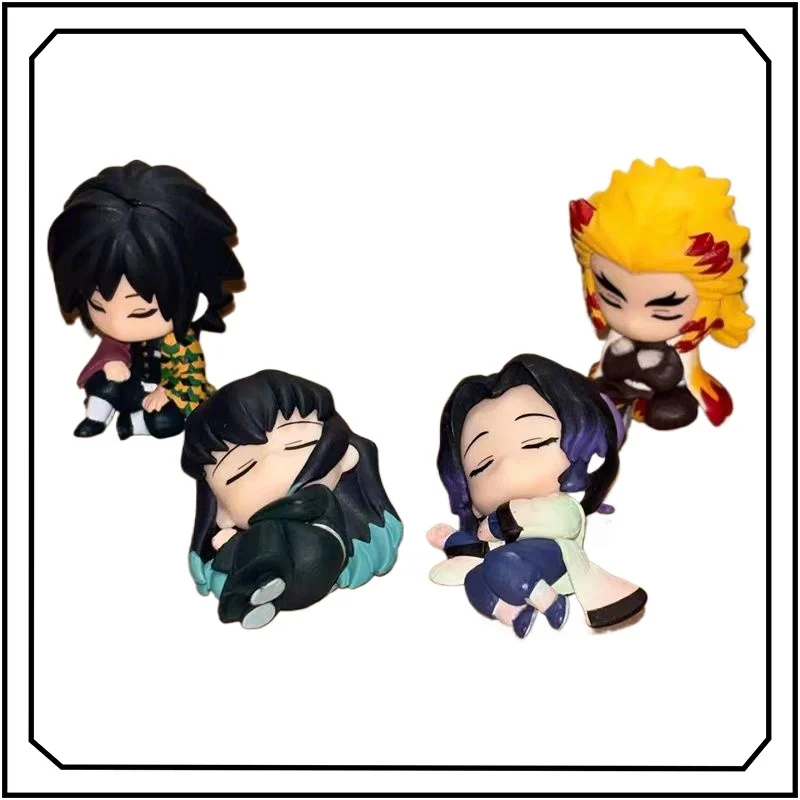 

Demon Slayer: Kimetsu No Yaiba Gashapon Tokitou Muichirou Cute Creativity Anime Character Sleep Style Desktop Ornament