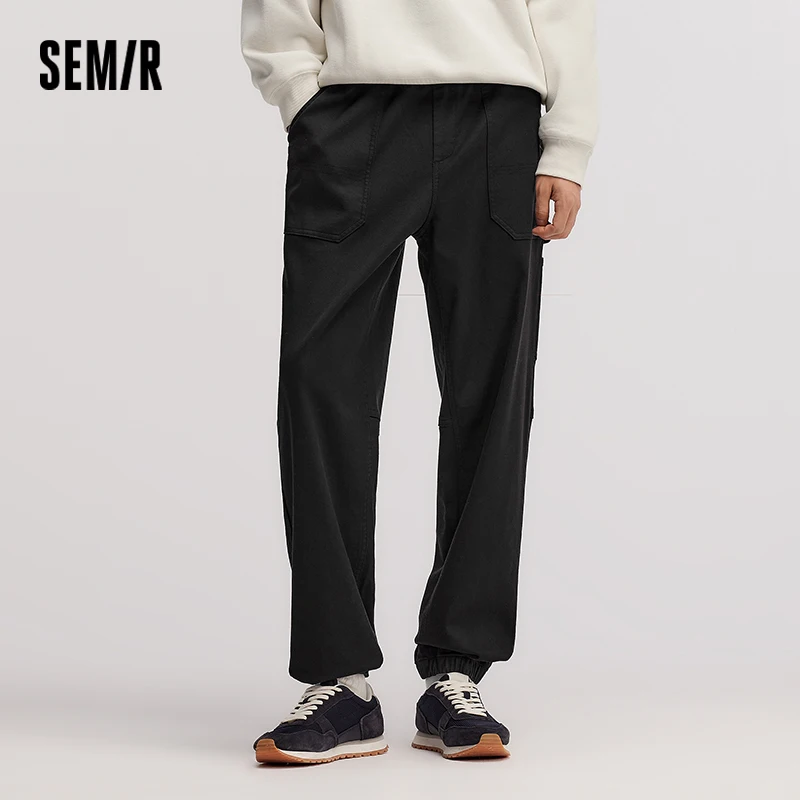 

Semir Pants Men Fashion Workwear Loose Elastic Cuff Drawstring Casual 2025 Winter Menswear Clothing