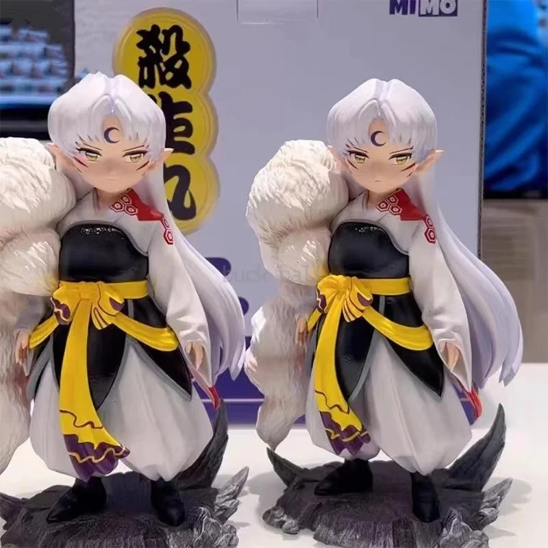 18cm Anime Inuyasha Figure Sesshoumaru Figures Bakusaiga Sesshoumaru Figurine Model Statue Doll Collection Decoration Toys Gifts