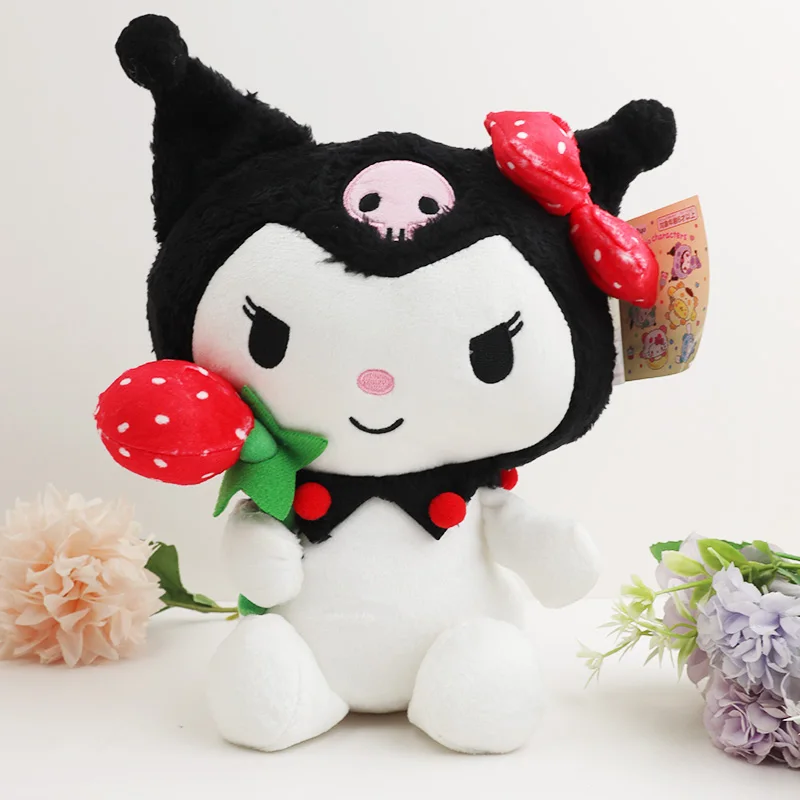 

25cm Sanrio Anime Toys Kawaii Kuromi My Melody Plush Cartoon Cute Soft Stuffed Sanriod Animals Doll Plushie Girl Children's Gift