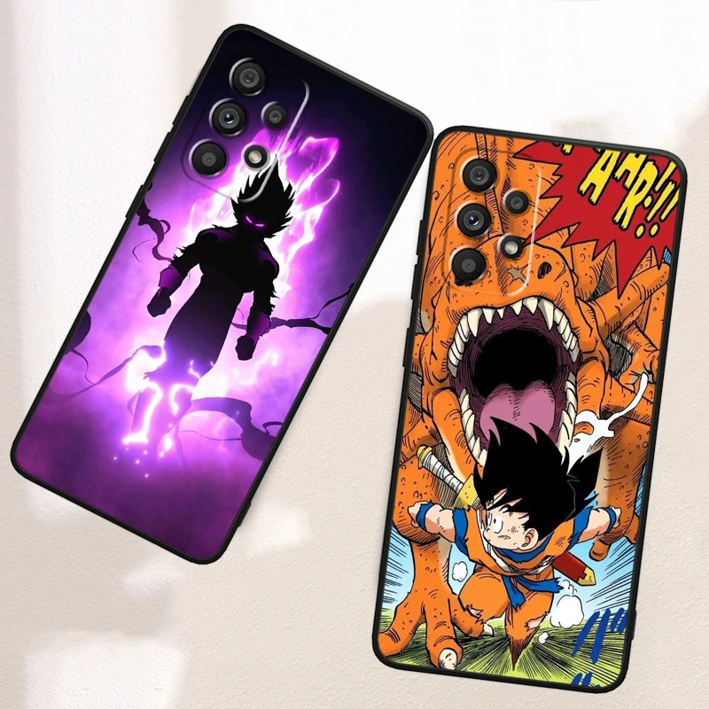 Trend D-Dragon Ball Goku For Samsung A53 A52 A33 A32 A51 A71 A21S A13 A73 A55 A22 A23 A35 A72 A54 A12 5G Black TPU Phone Case