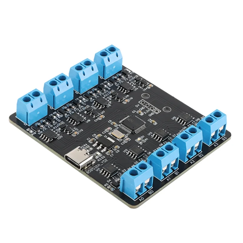 USB-8, последовательная плата RS485, тип-C, 8-контактная последовательная плата RS485, многоканальный концентратор Uart, модуль RS485