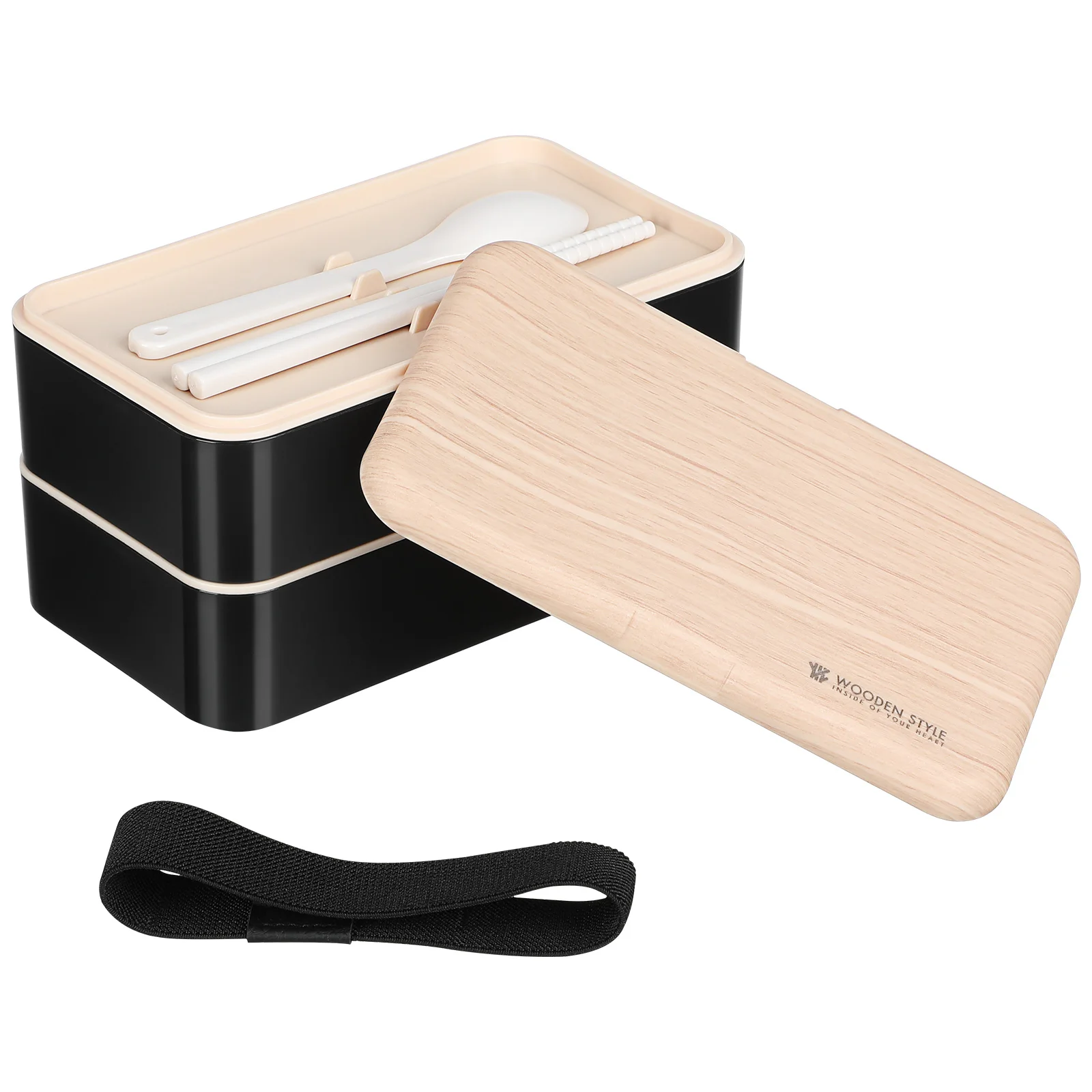 

Double Layer Lunch Box Leak Proof Food Containers for School Office Premium Plastic Snack Storage Container