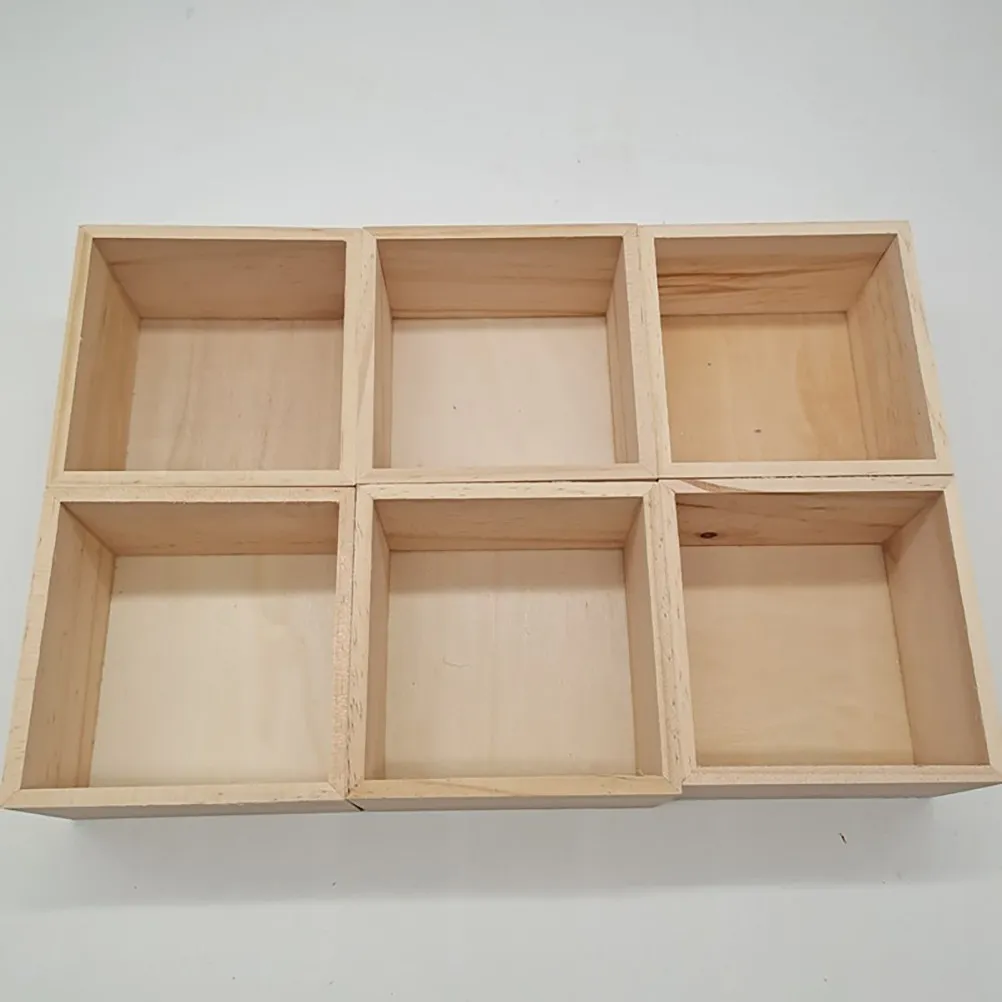 

2Pcs Premium Wooden Storage Boxes Large Capacity Desk Organizer for Office Home Cosmetics Jewelry Stationery