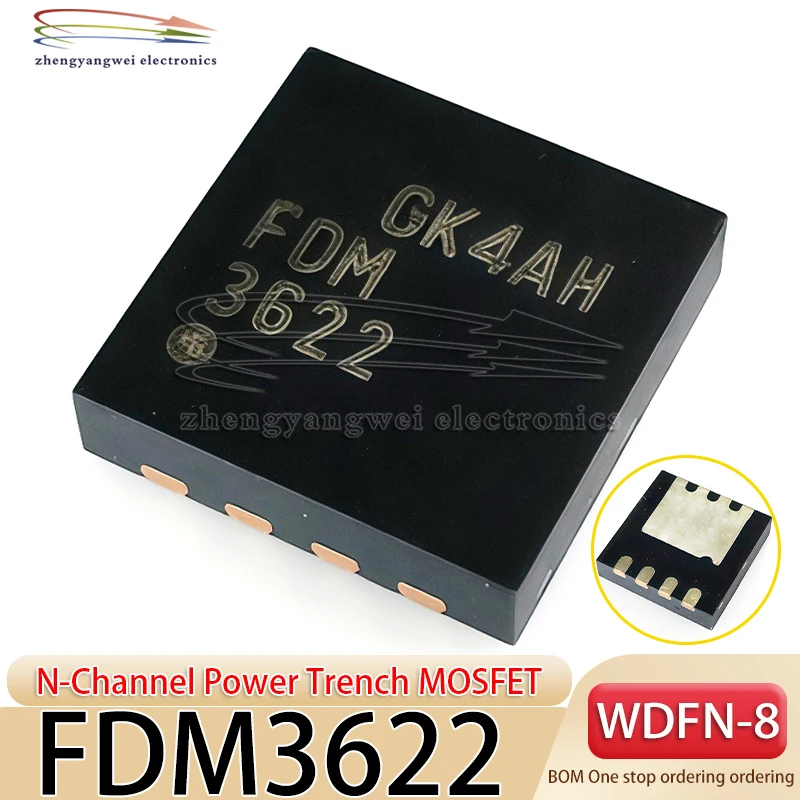 2PCS FDM3622 WDFN-8… - image