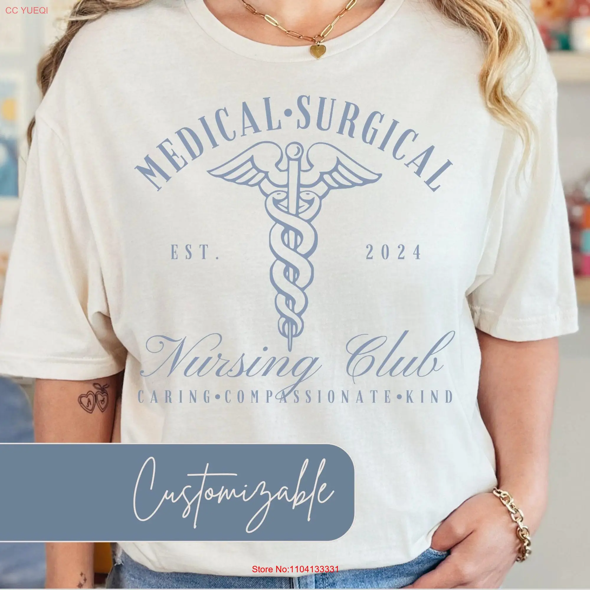 Med Surg Nurse T Shirt Cute for Medical Surgical Appreciation Nursing Social Club MedSurg RN long or short sleeves