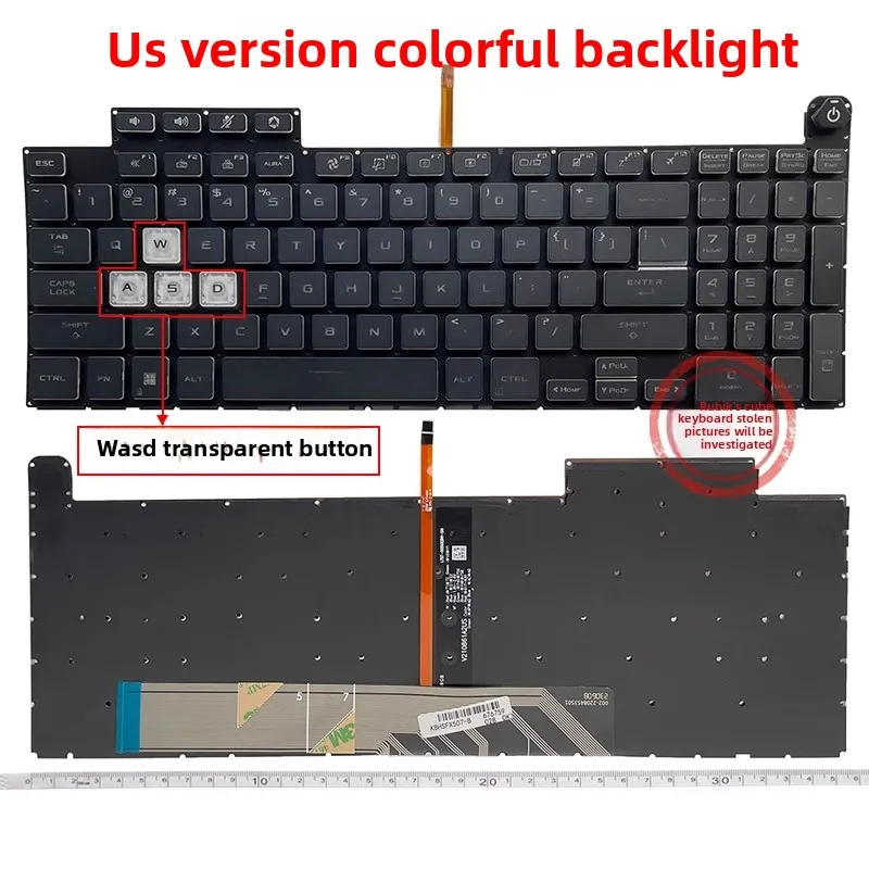 New US Keyboard for ASUS FX507Z FX517 FA507R Air 2022 Keyboard Backlight
