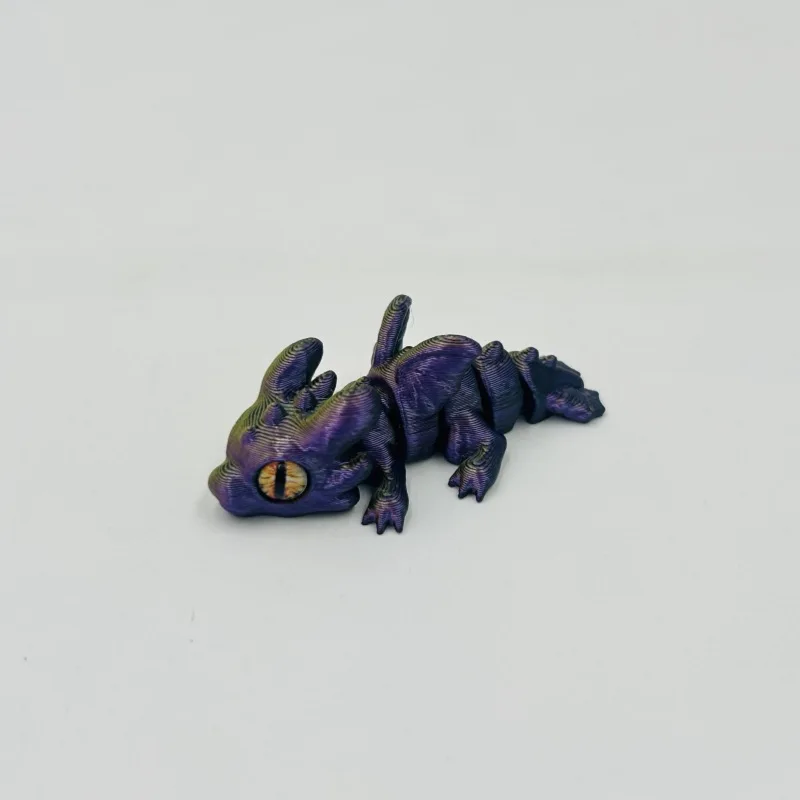 1/5/10/15 Stück 3D-gedruckter Babydrache mit beweglichen Gelenken und simulierten Augen, als dekorative Gegenstände für das Zuhause, zur Raumgestaltung und als Geschenk für Feiertage. – Detail 23