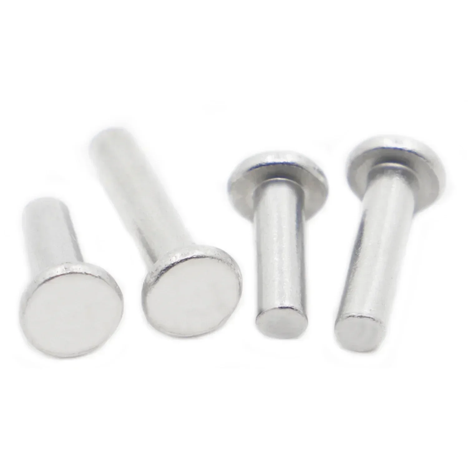 10-50pcs M2-M8 GB109 Aluminium Alloy Flat Thin Wafer Head Punch Self-plugging Solid Rivet Rod