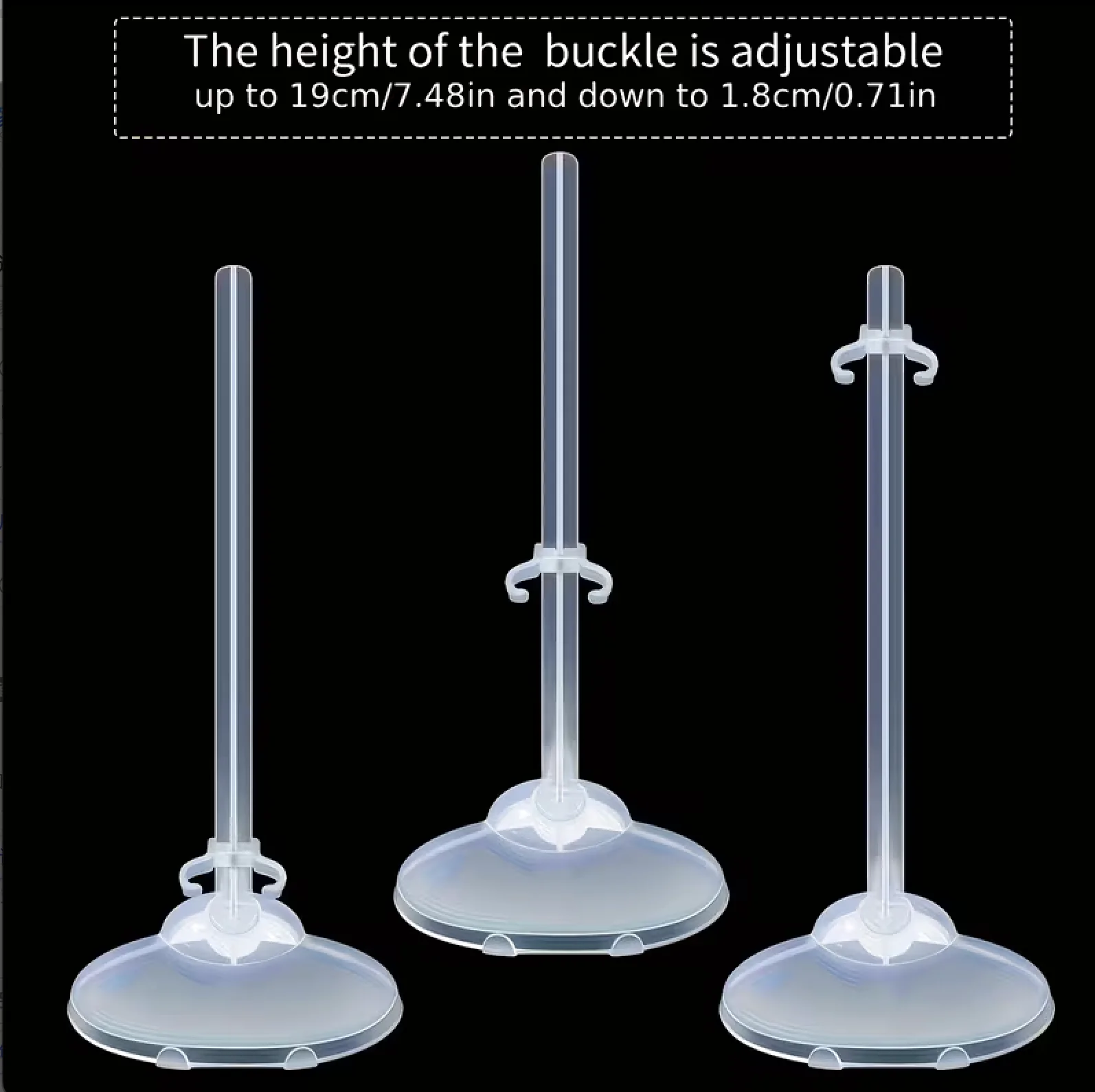 5 Pcs Adjustable for Doll Stands for Displaying Mini for Dolls, Suitable for Dolls Ranging from for 11 to 13 Inches in Height