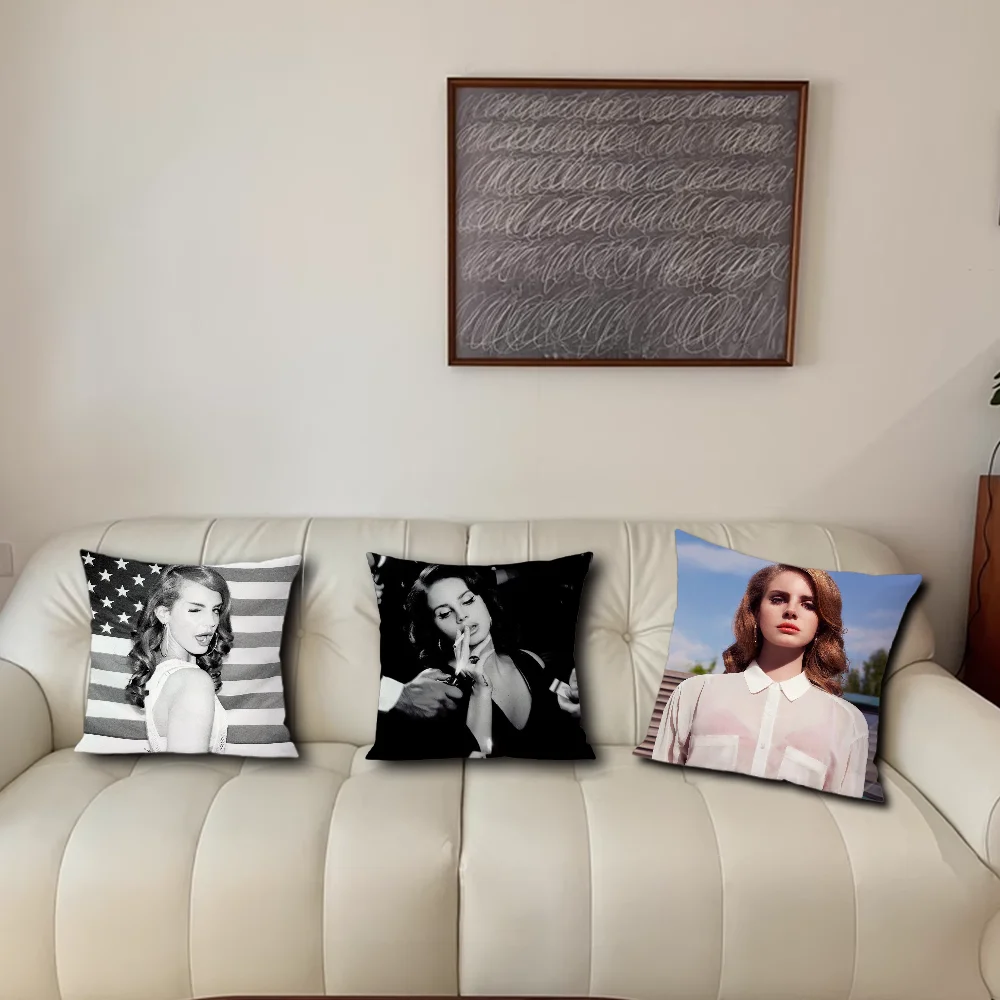 Singer L-Lana D-Del R-Rey Comfortable Pillow case Car Ornaments Office Living Room Sofa Home Pillow case