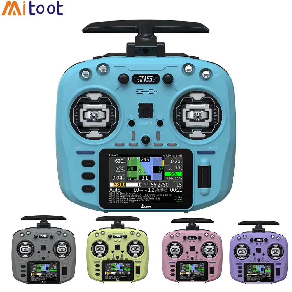 Jumper T15 ELRS 2.4G 1000mW Transmitter 3.5'' Color Screen Hall Sensor EdgeTX Long Range FPV RC Drone Remote Controller