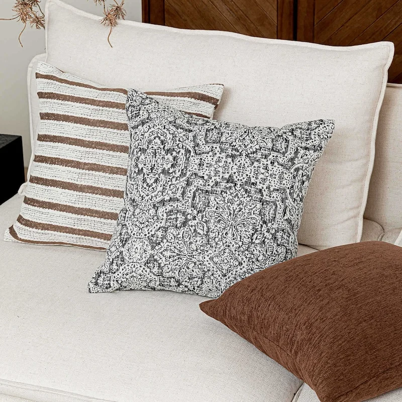 Retro Brown Color Pillows Tree Cushion Case Luxury Simple Geometric Decorative Pillow Cover For Sofa Chair Home Decorations
