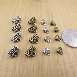 Jewelry finding & components parts Handmade beaded material diy jewelry accessories Tibetan bend pendant drop #JZ229