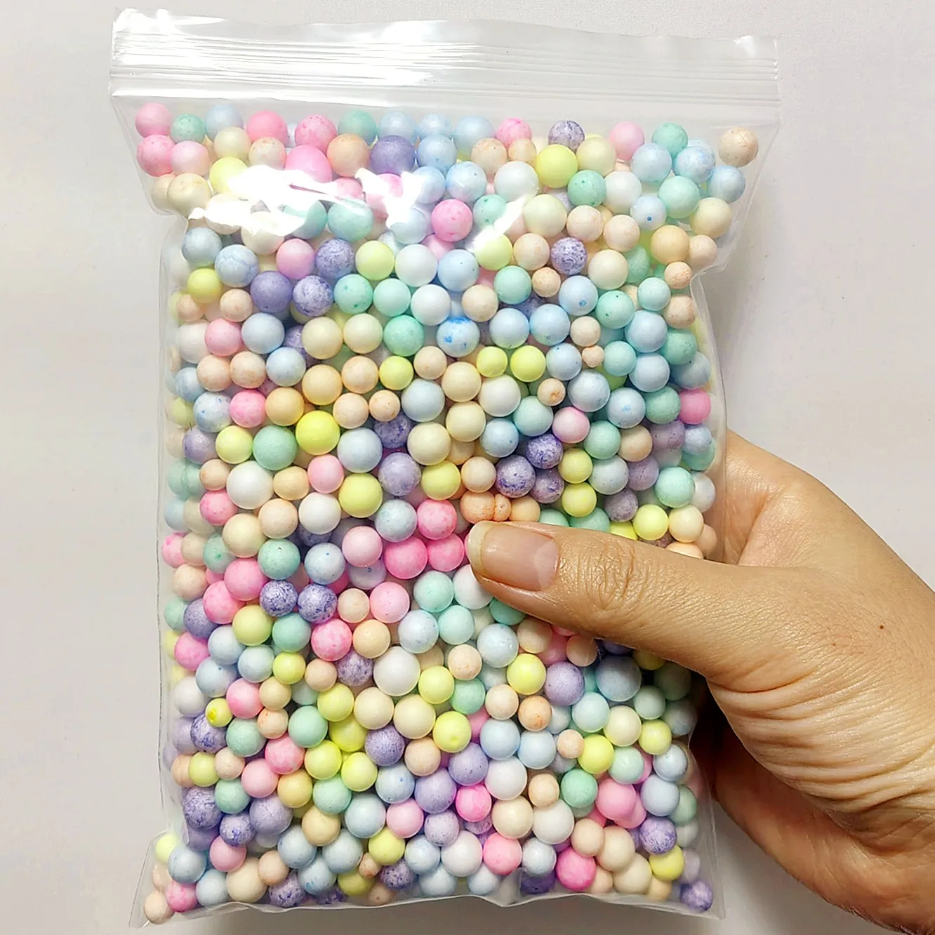 600ml 6-8mm Pastel Foam Balls for DIY Christmas Decor Toys Filling