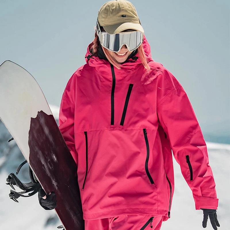 

Winter Warm Hooded Women Skiing Jackets Outdoor Sport Mountain Woman Snow Coats Waterproof Motorcycle Female Snowboard Clothes