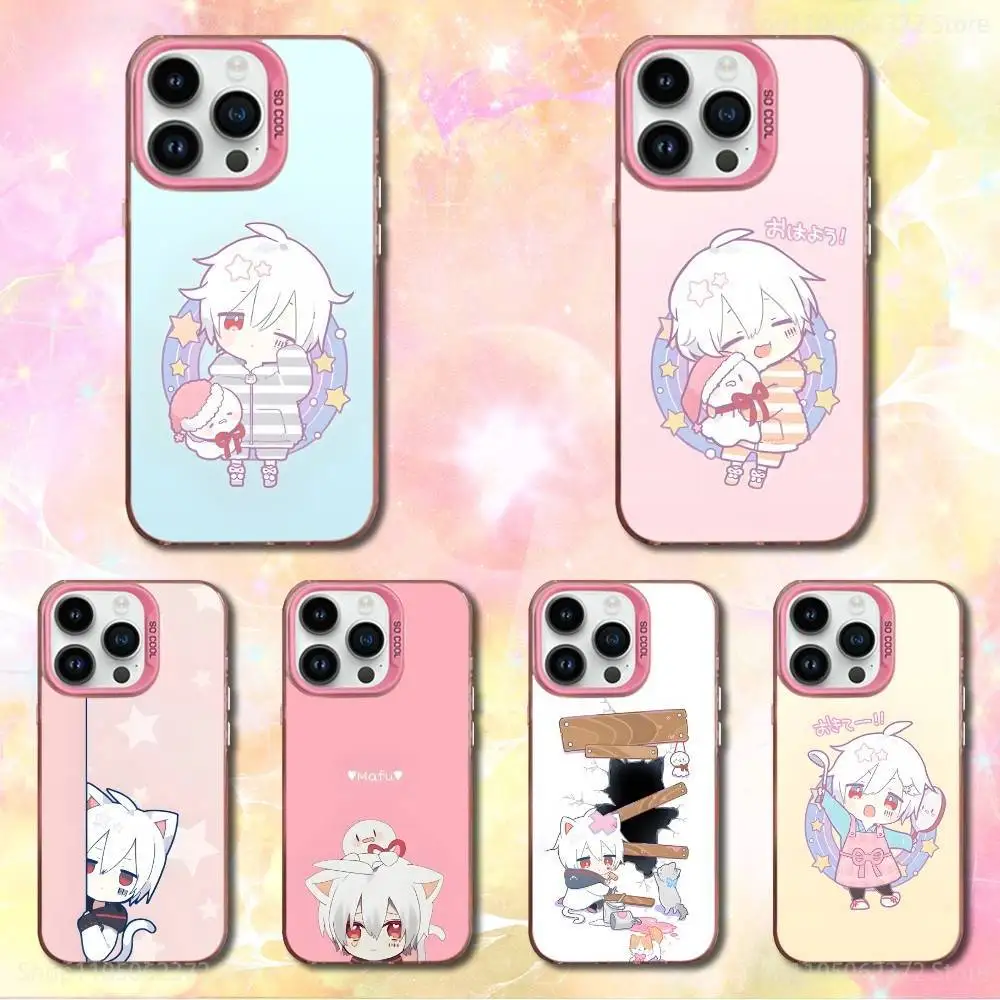 

Singer M-Mafumafu Ctue Phone Case For iPhone 12,11,14,16,13,15,Mini,Pro,MAX,SE,XS, Pink Matte Silicone Cover