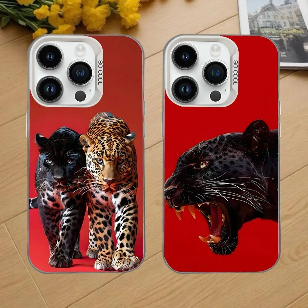 

Animal Cover Tiger Lion Phone Case For iPhone 16,15,14,13,12,11,Mini,Pro,SE,MAX White Matte Shockproof Cover
