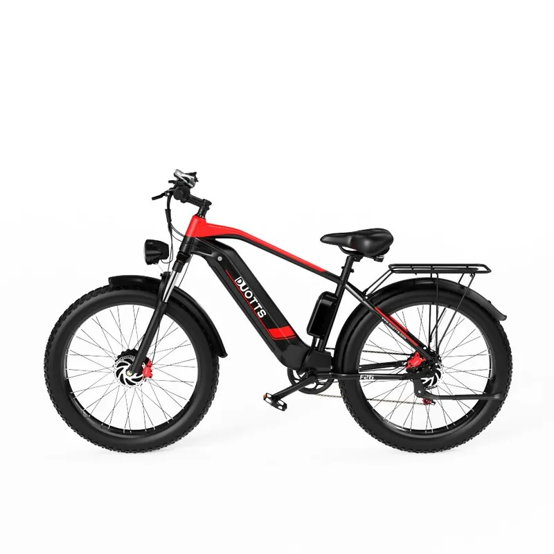 DUOTTS F26 26*4.0 Inch Fat Tire Electric Bike, 750W*2 Dual Motors, LG 17.5Ah Battery