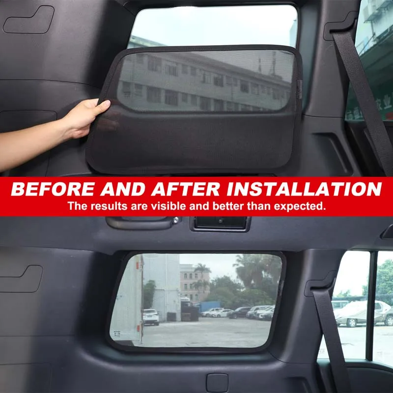 For 2024+ Toyota Prado/J250 trunk yarn mesh, insulation mesh, protective mesh accessories 4pcs (memory wire model)