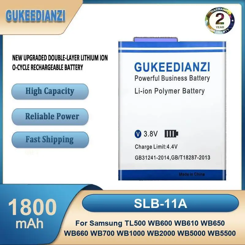 Battery For Samsung AQ100 DV150F ES65 ES67 ES70 ES71 ES73 ES74 ES75 ES80 MV800 ES90 EX2F WB150F WB250F WB350F WB750 WB800F
