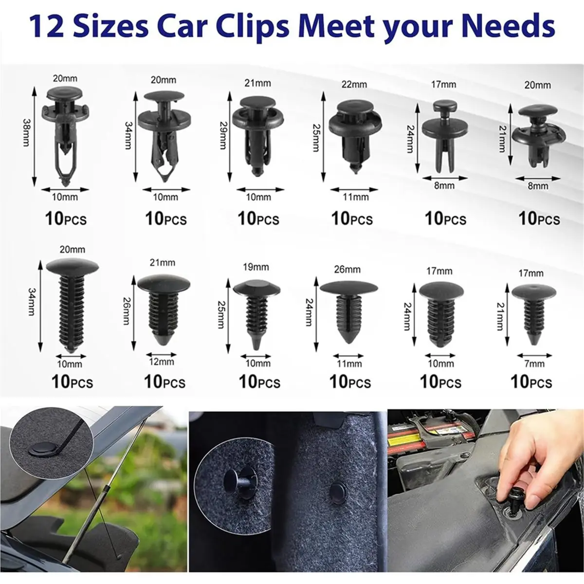 Best of 2026 352Pcs Car Trim Removal Tool Kit, Auto Door Panel Pry Tool with Fastener Clips & Storage Bag for Automotive Repair