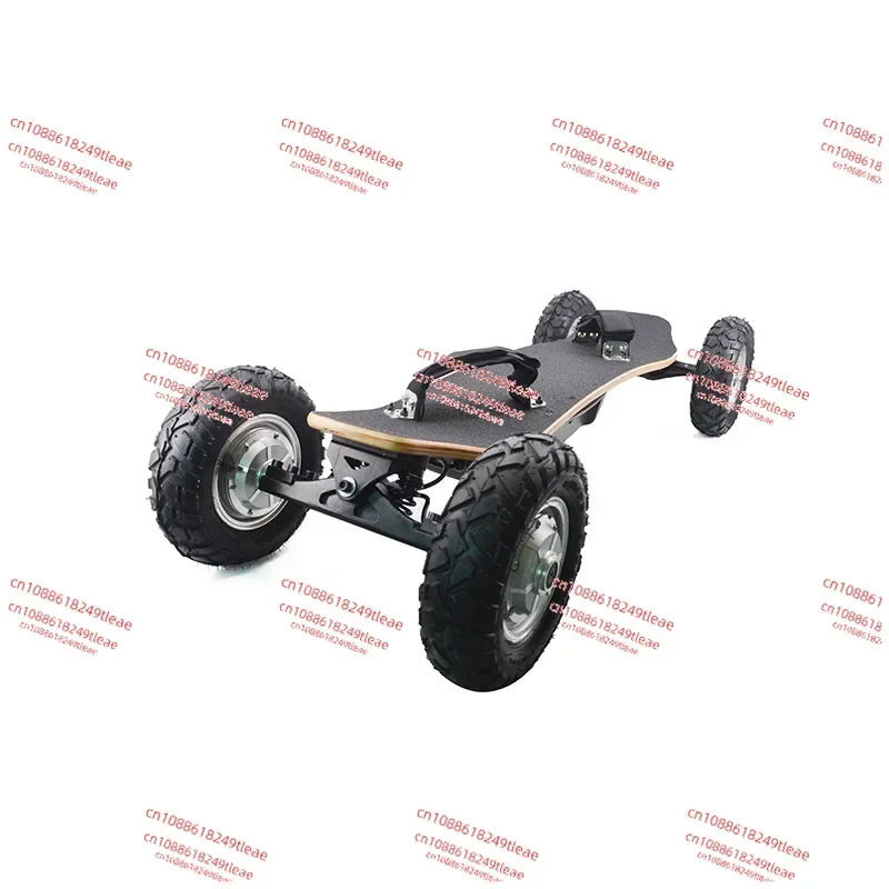 Off-road electric skateboard four-wheel Lu Chong transportation portable remote control front and back printable pattern S9