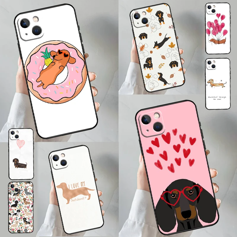 Cute Dachshund Dog Case For OnePlus Nord CE 6 5 4 3 2 Lite N20 N30 OnePlus 15 13 12 11 10T 13T 13R 12R 15R 15T