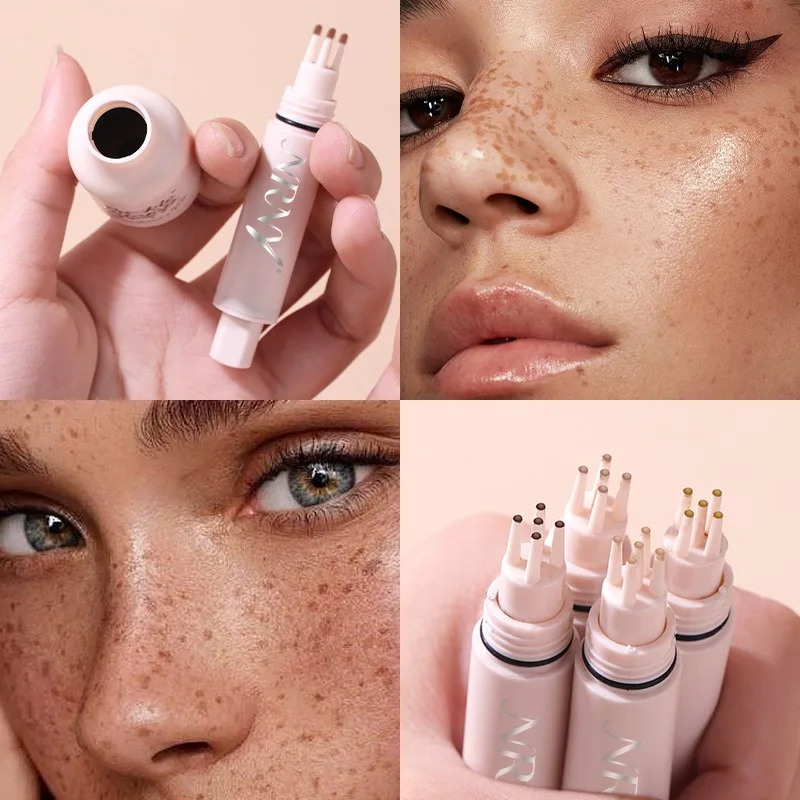Five-point Freckle Stamp Pen Natural Simulation Instant Freckle Liquid Fake Dot Spot Comb Seal Waterproof Quick Dry Makeup Tools