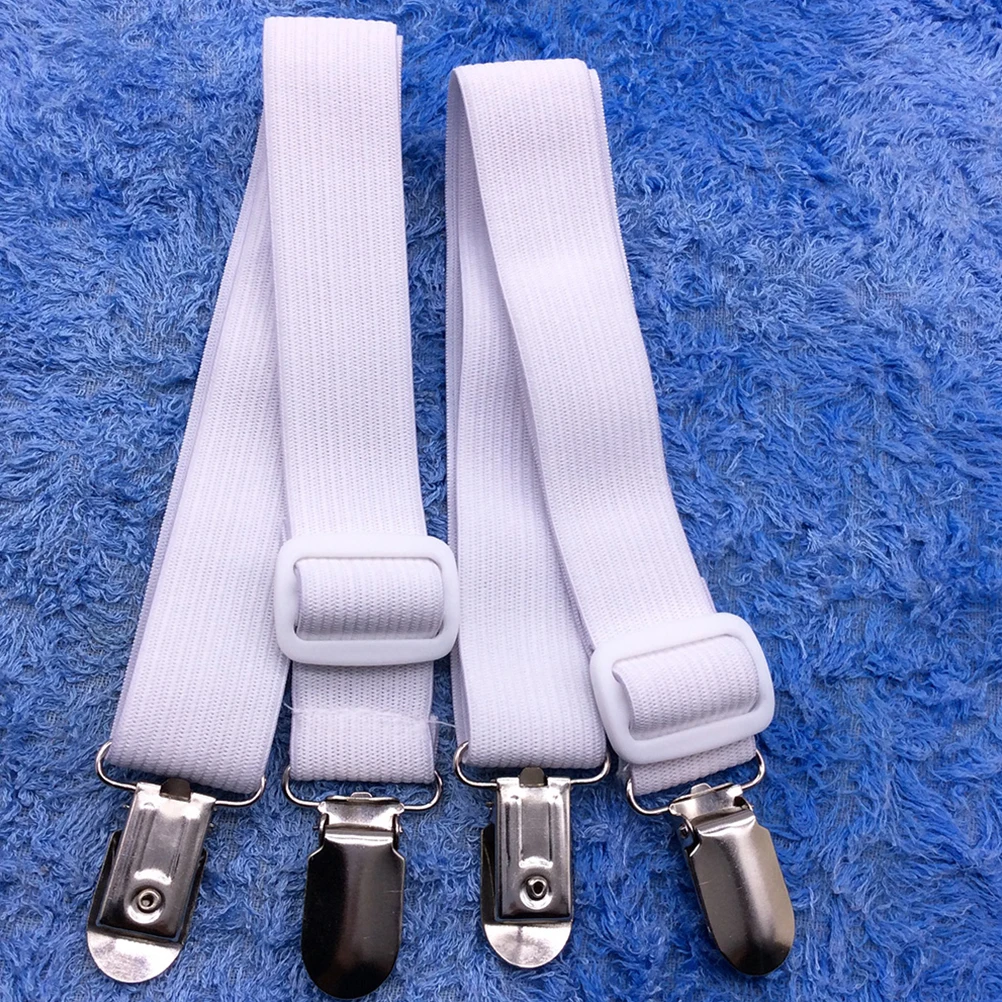 

8 Pcs Bed Sheet Clips Elastic Fasteners Adjustable Straps Mattress Cover Gripper Sofa Cushion Holder Strong Tension