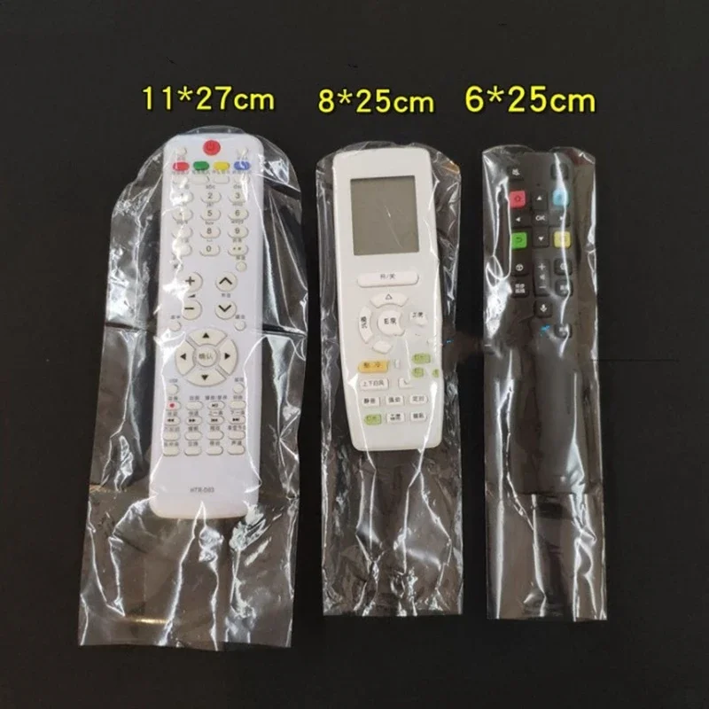 10Pcs/set 27X11cm Clear TV Remote Control Case Protector Cover Air Condition Remote Controller Protective Anti-dust Bag