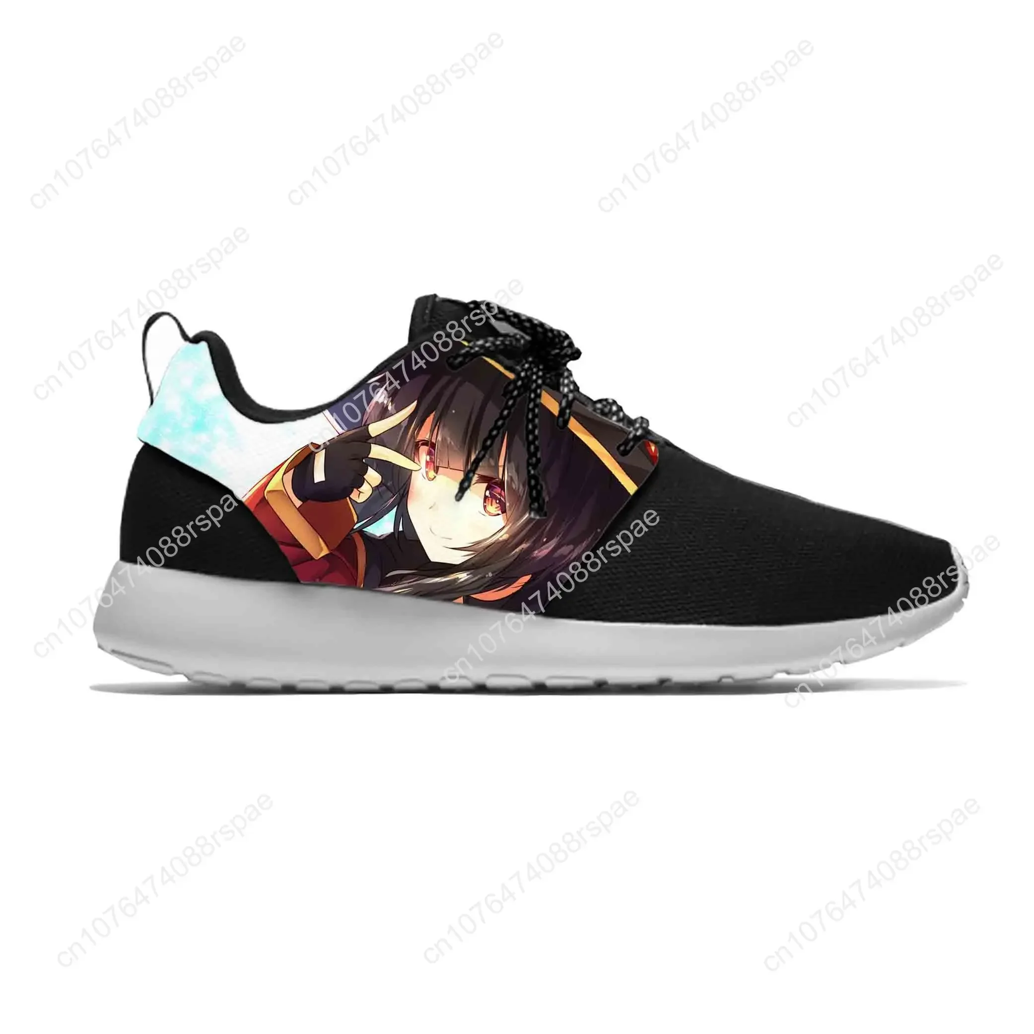 Japanse Anime Cartoon Manga Konosuba Megumin Schattige Sportschoenen Casual Ademende Hardloopschoenen Lichtgewicht Heren Dames Sneakers