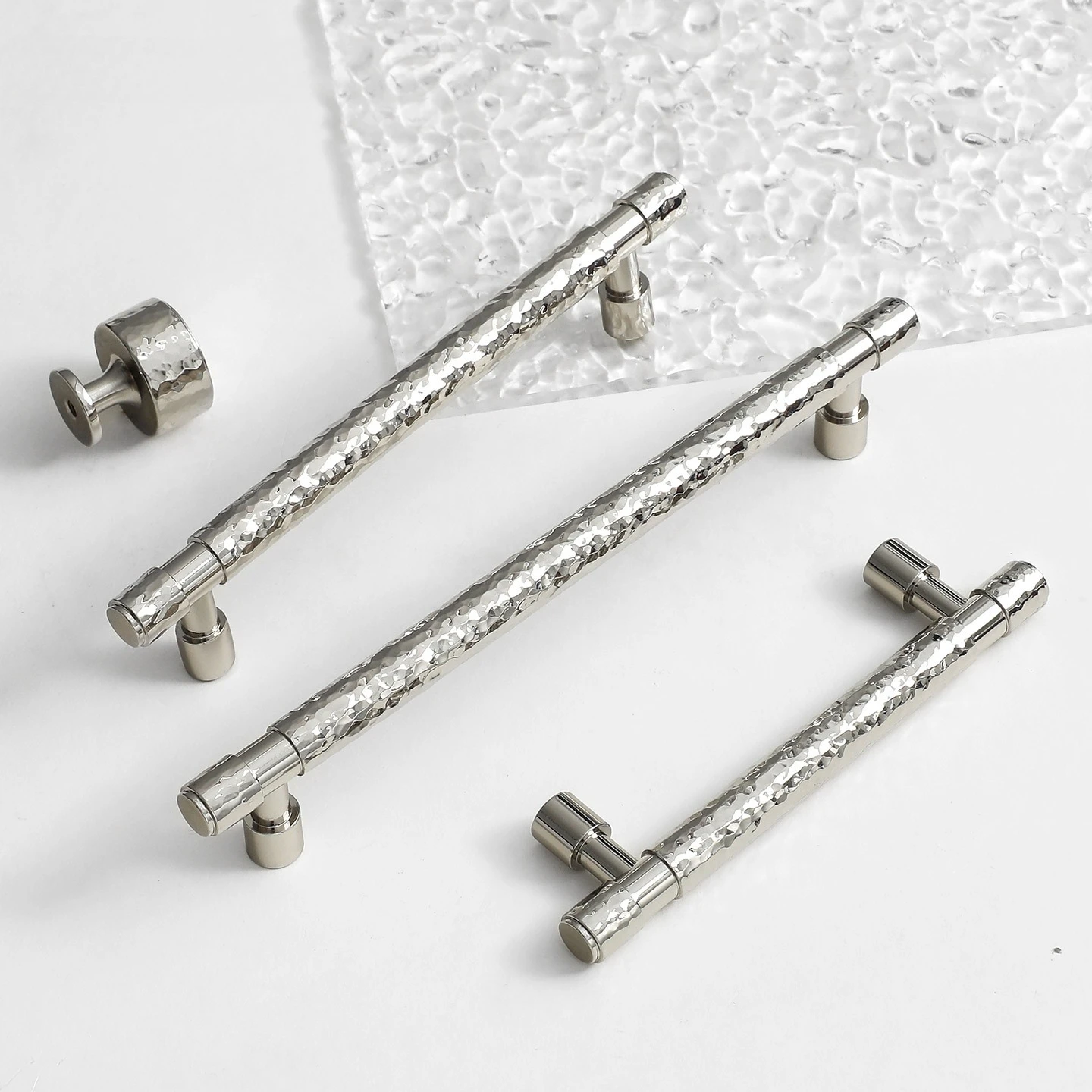 

Antique Bronze Solid Brass T Bar Drawer Knobs Kitchen Cabinet Handles Wardrobe Pulls Retro Hammer Pattern Furniture Hardware