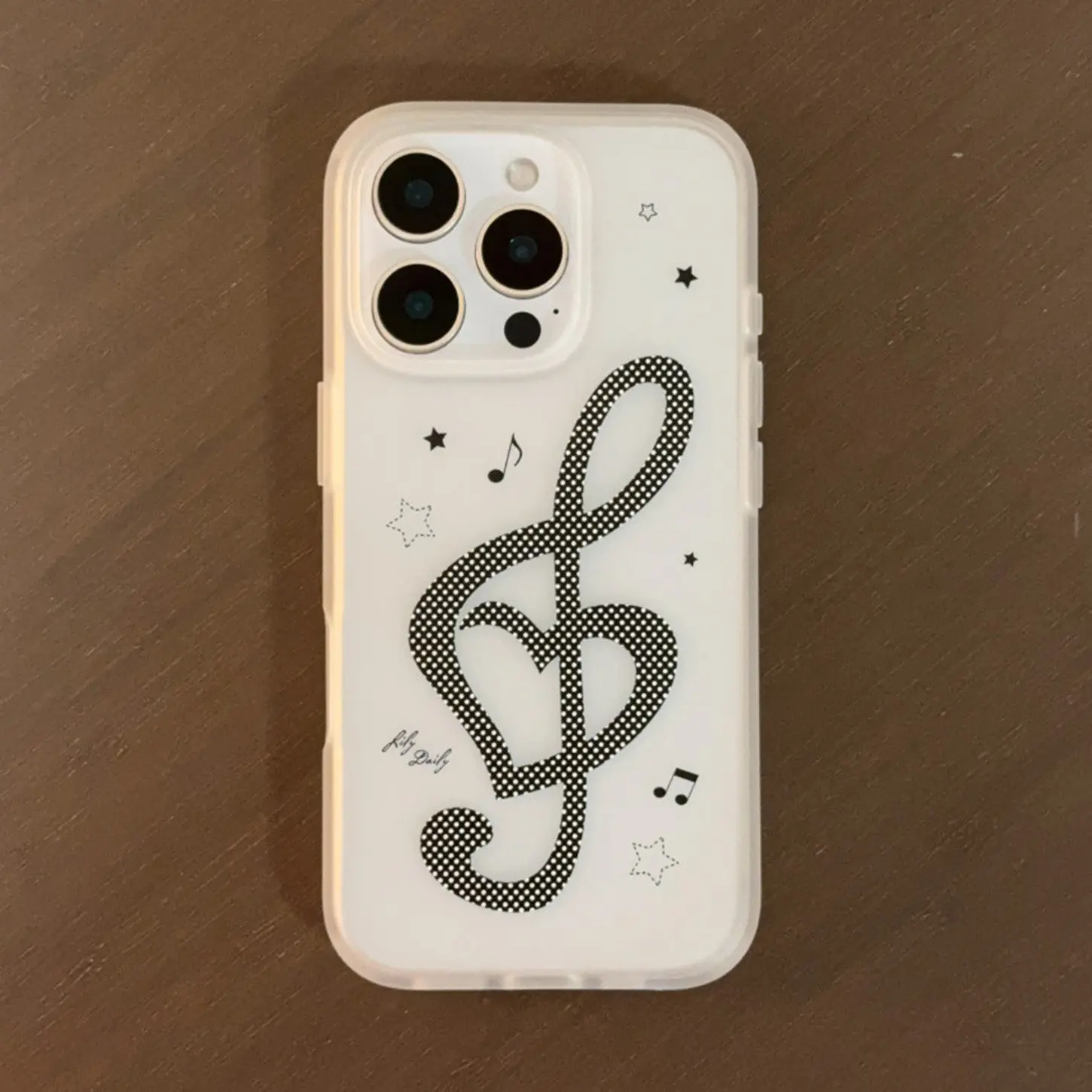 Korean Ins Musical Note Frosted Phone Case For iPhone 17 Air 16e 16 Pro Max 15 14 Plus 13 12 11 Shockproof Silicone Back Cover