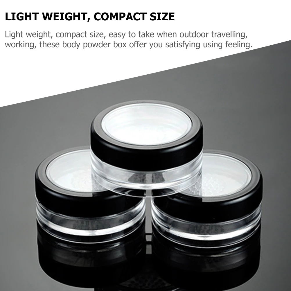 

4pcs Containers Body Boxes Empty Dispensers For Loose Dusting Powder Container Travel Accessories Small Makeup Powder Box