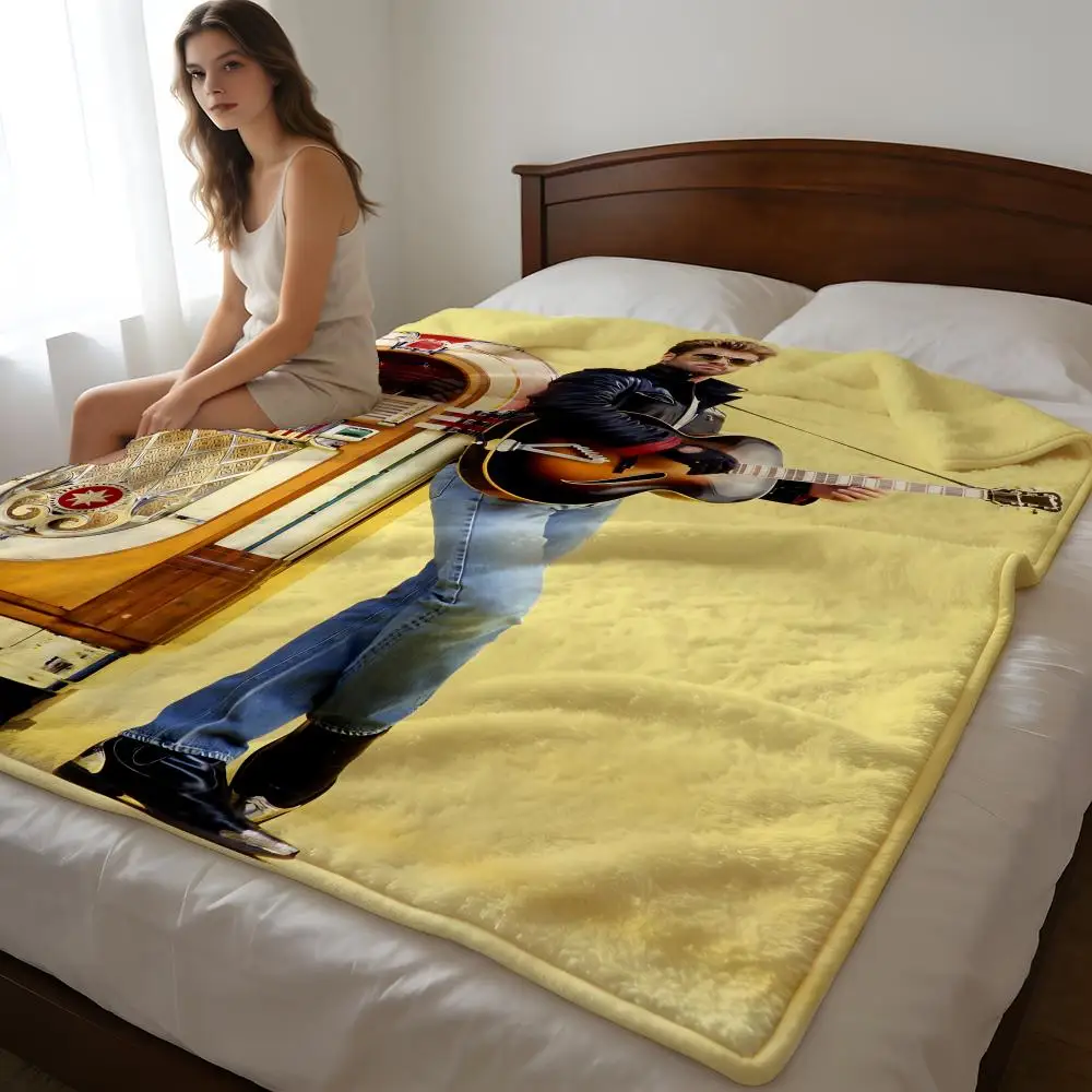 Throw High-Density Short Plush Blanket For Sofa Nap Air-Conditioned Room Soft Skin-Friendly Home Decor G-George Michael