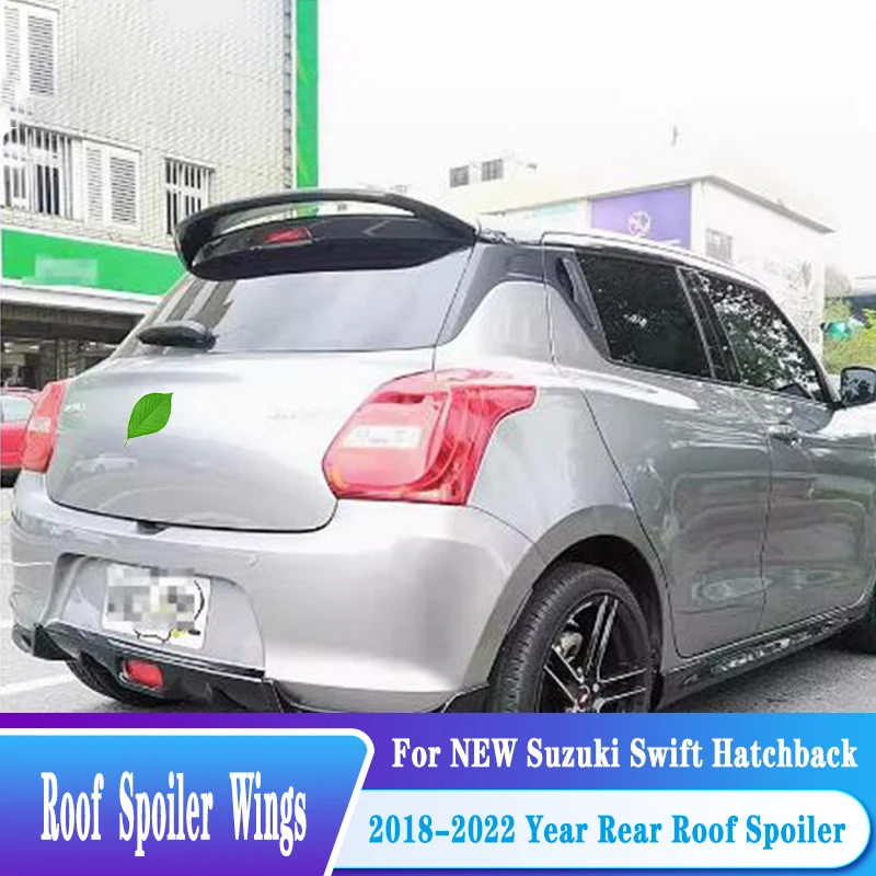 

Новинка 2018-2021, спойлер на крышу заднего окна для хэтчбека Suzuki Swift, крылья из АБС-пластика, черный комплект для настройки внешнего корпуса, аксессуары