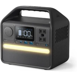 For Anker 521 Portable Power Station Upgraded With LiFePO4 Battery, 256Wh 6-Port PowerHouse, 200W Solar Generator