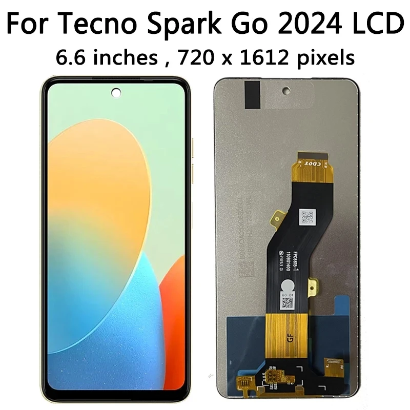 LCD For Tecno Spark 6 Go 2020 2021 2022 2023 2024/ Smart 5 X657 X657C LCD Display Touch Screen Digitizer Assesmbly Replacement