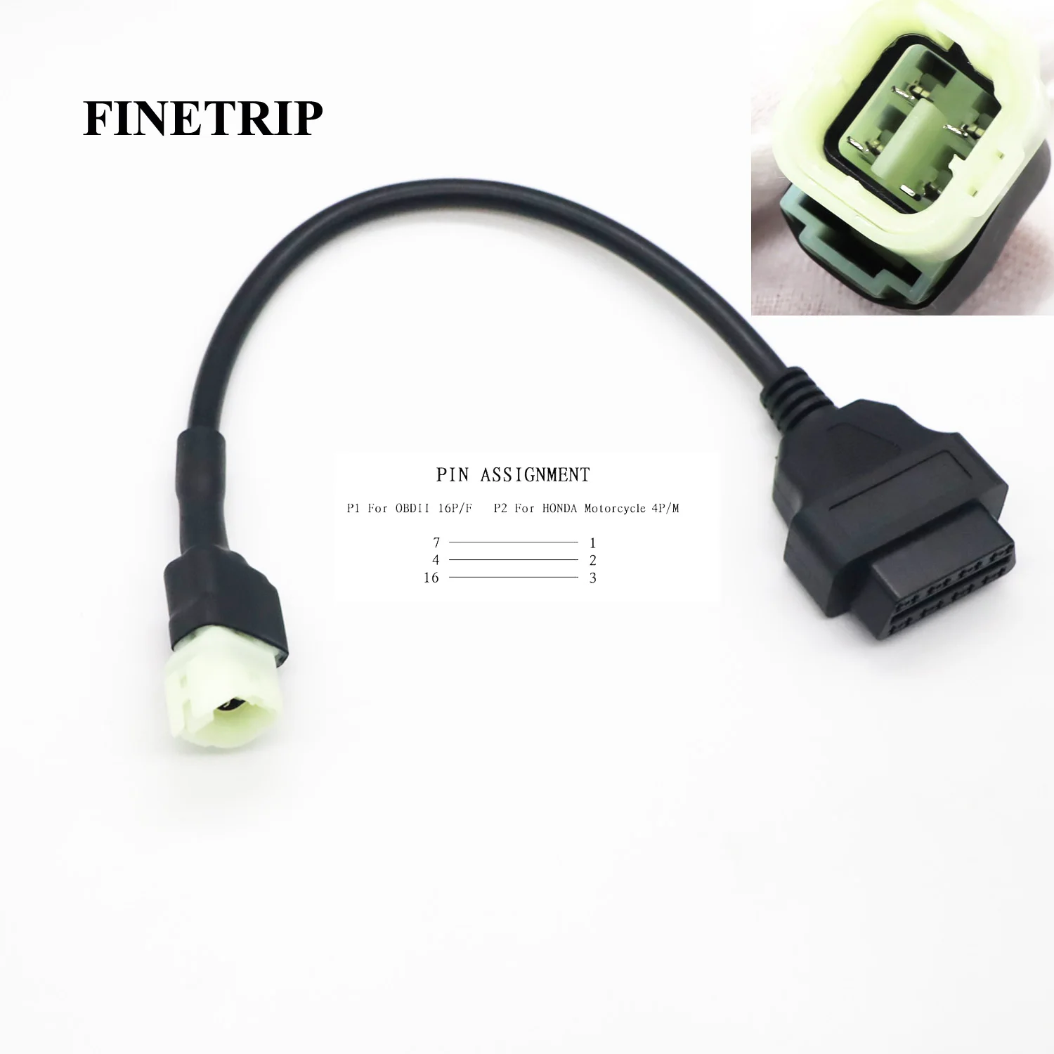 Motorfiets OBD2 Kabel Voor Honda/Suzuki Voor YAMAHA Voor KYMCO Voor BMW Voor Ducadi Voor KTM Motor Diagnostiek Connector adapter