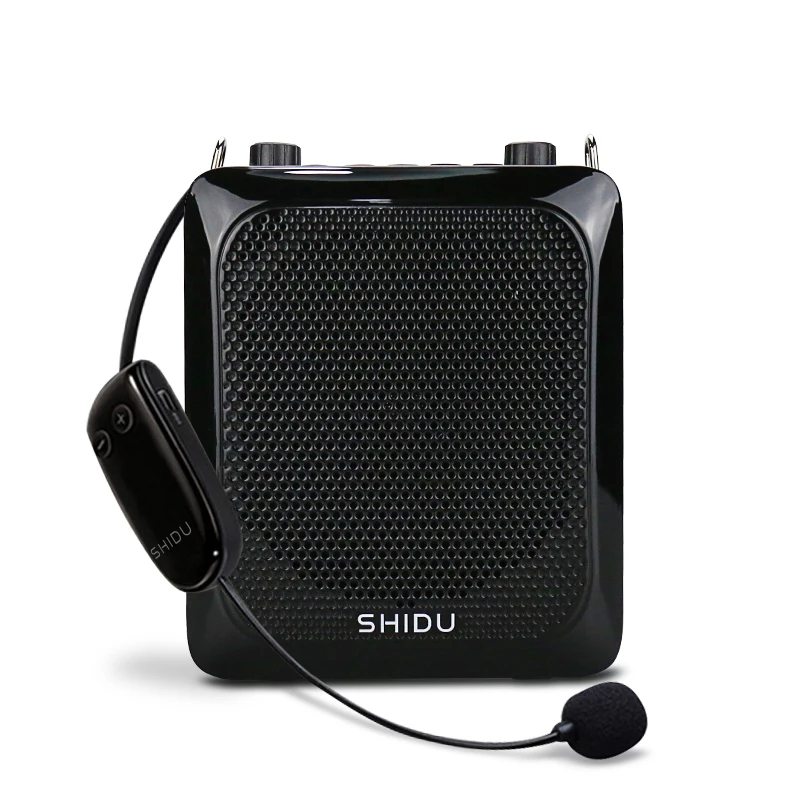 SHIDU 25W Portable Wireless Voice Amplifier for Teacher 4000mAh Battery Bluetooth Speaker with Microphone Echo AUX Recording S28