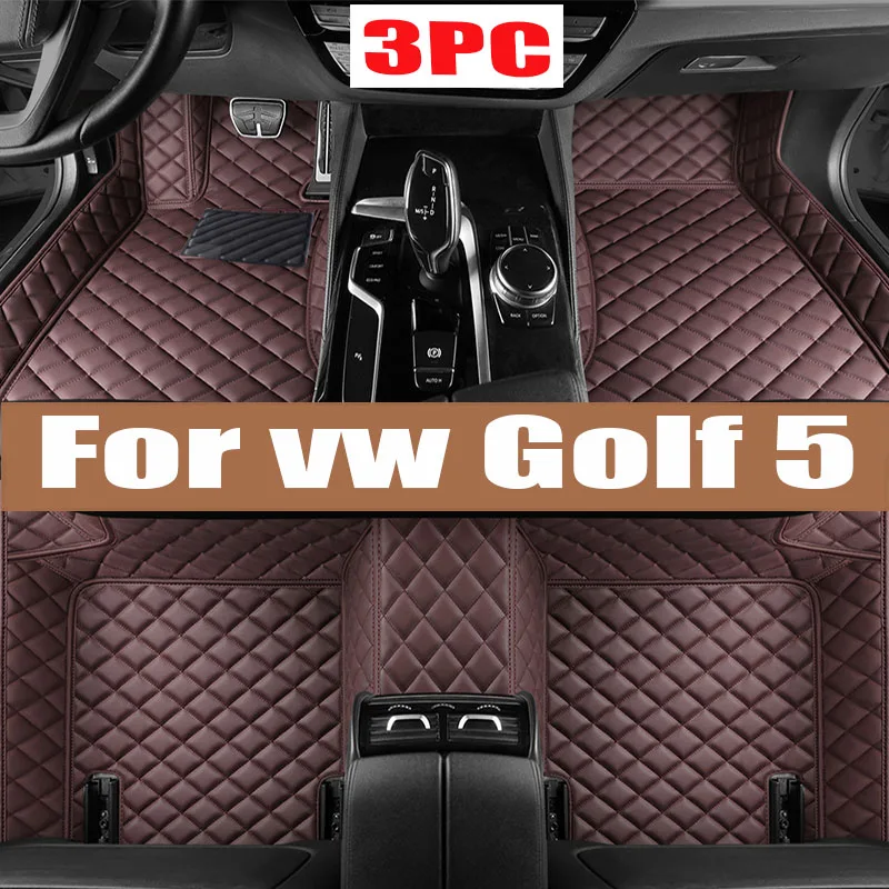 Car Floor Mats For VW vw Golf 5 MK5 2008 2007 2006 2005 2004 Carpets Foot Pads Accessories Interior Rugs Replacement