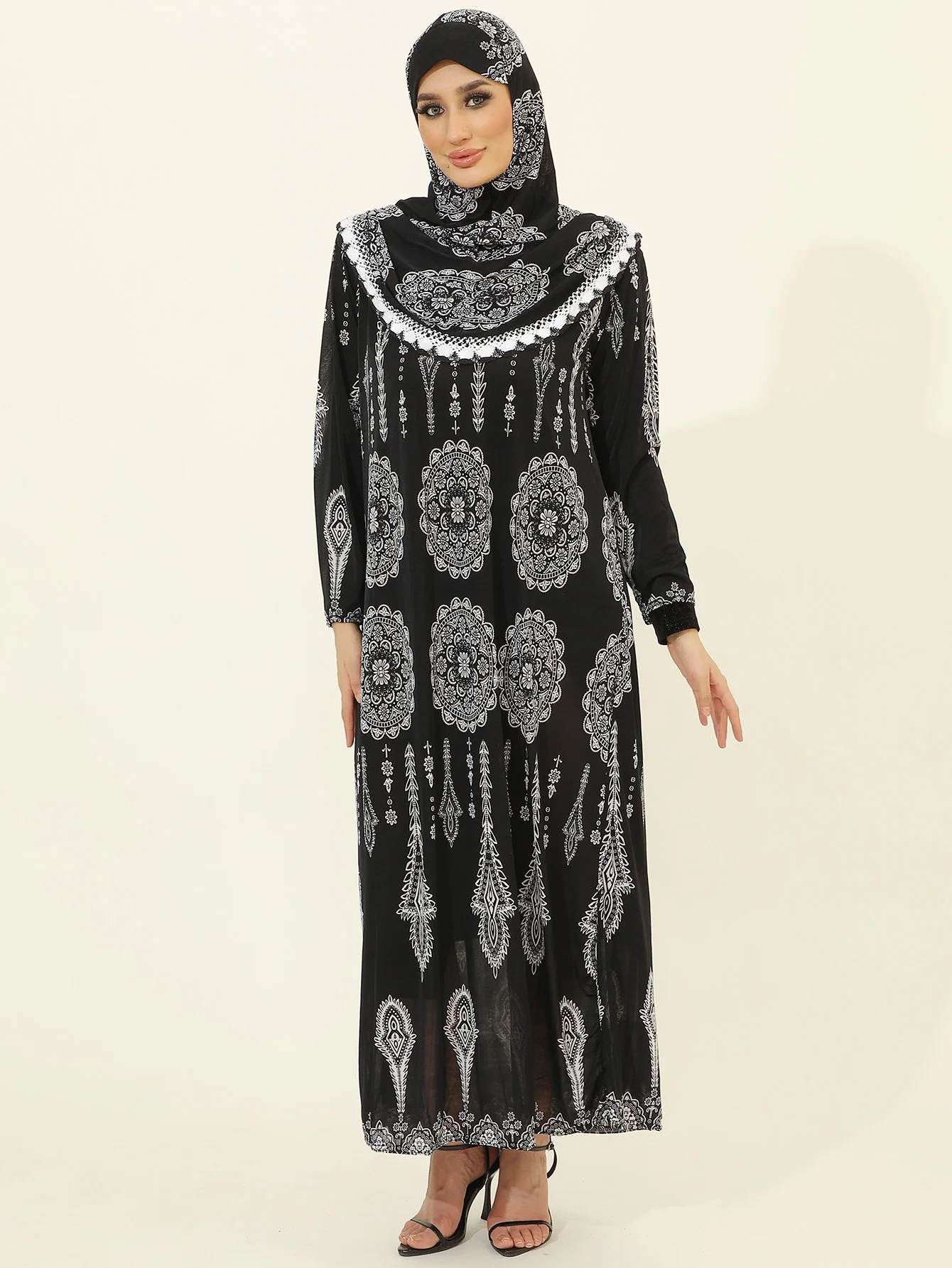 Modest Abayas & Hijabs for Women | Islamic Dresses & Prayer Attire | Hajj Essentials Collection，Suitable For , Prayers, Home & O