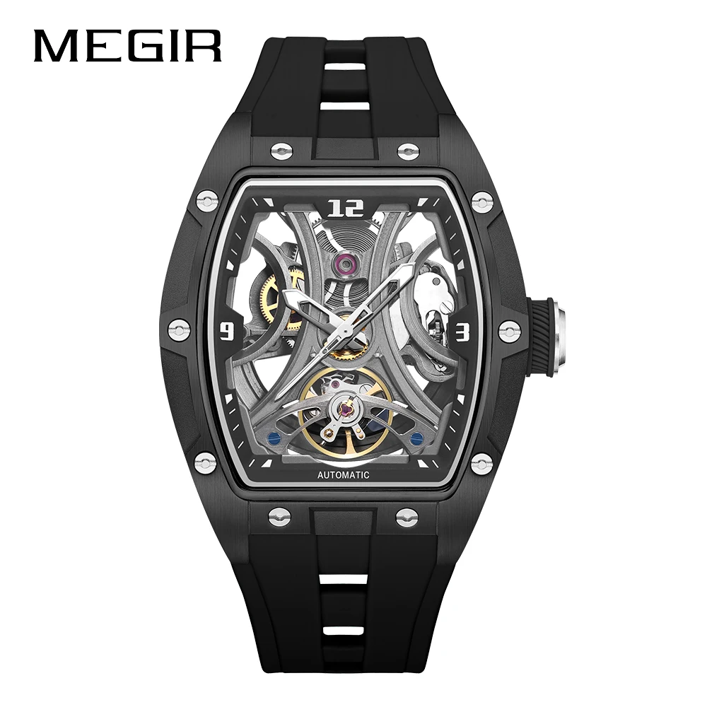 MEGIR Men Mechanical Watch Top Brand Luxury Automatic Watch Business Waterproof Luminous Watch for Men