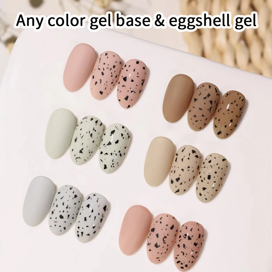 RS NAIL 12ml Eggshell Gel smalto per unghie trasparente Soak Off Gel vernice semipermanente Nail Art Gel per uova con qualsiasi Base in Gel di colore