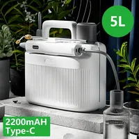5L Electric Watering Can Sprayer Type-C Rechargeable Disinfection Pesticide Dispenser One-button Automatic Spraying Watering